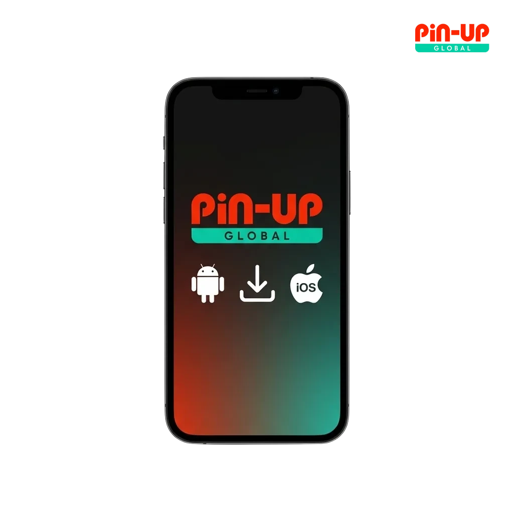 Pin-Up mobile app interface for Android and iOS showing the 125% welcome bonus.