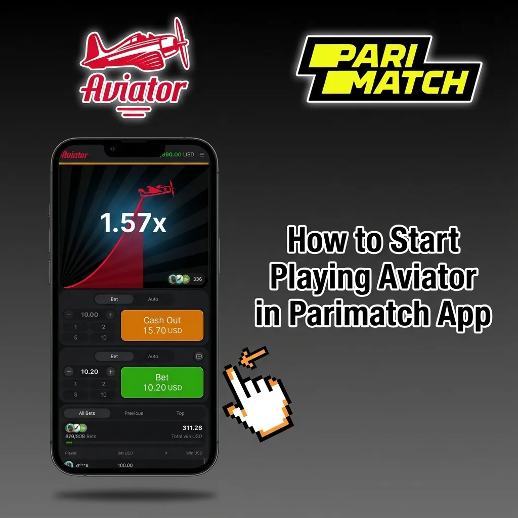 Process to register, deposit, and play Aviator in the Parimatch app.