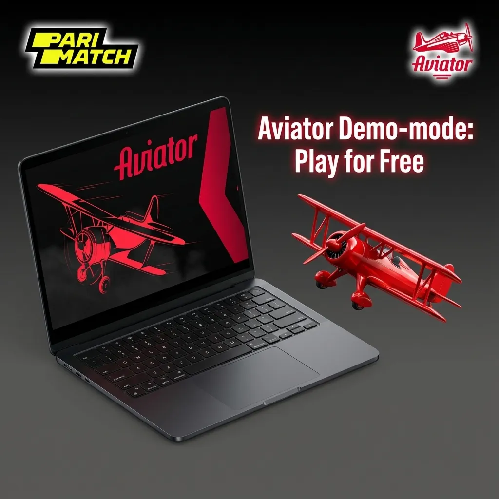 Parimatch Aviator game interface in demo mode for free play with virtual credits.