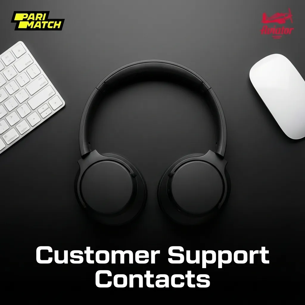 Parimatch 24/7 customer support options: Chat, Email, Telegram, and WhatsApp.