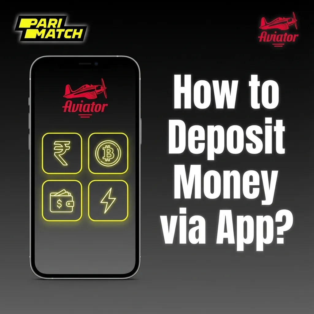 Steps to deposit funds into a Parimatch account via the mobile app interface.