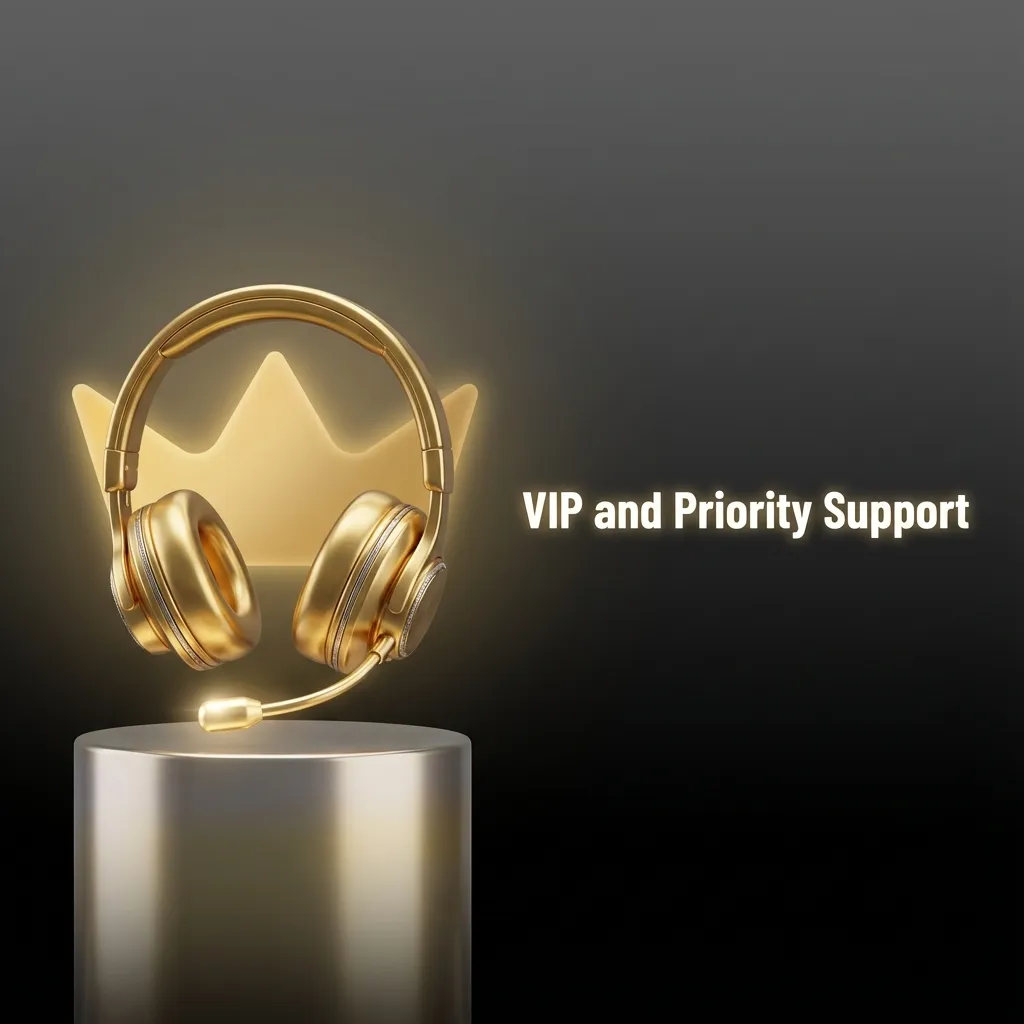 VIP priority customer support offering personal managers and instant response.