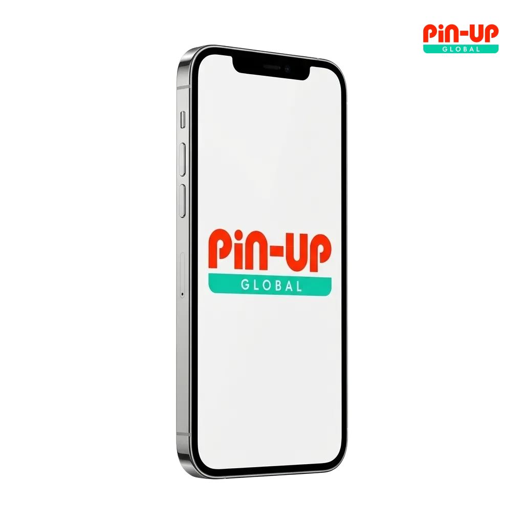 Pin-Up iOS app interface on an iPhone displaying the 125% welcome bonus up to INR 25,000.