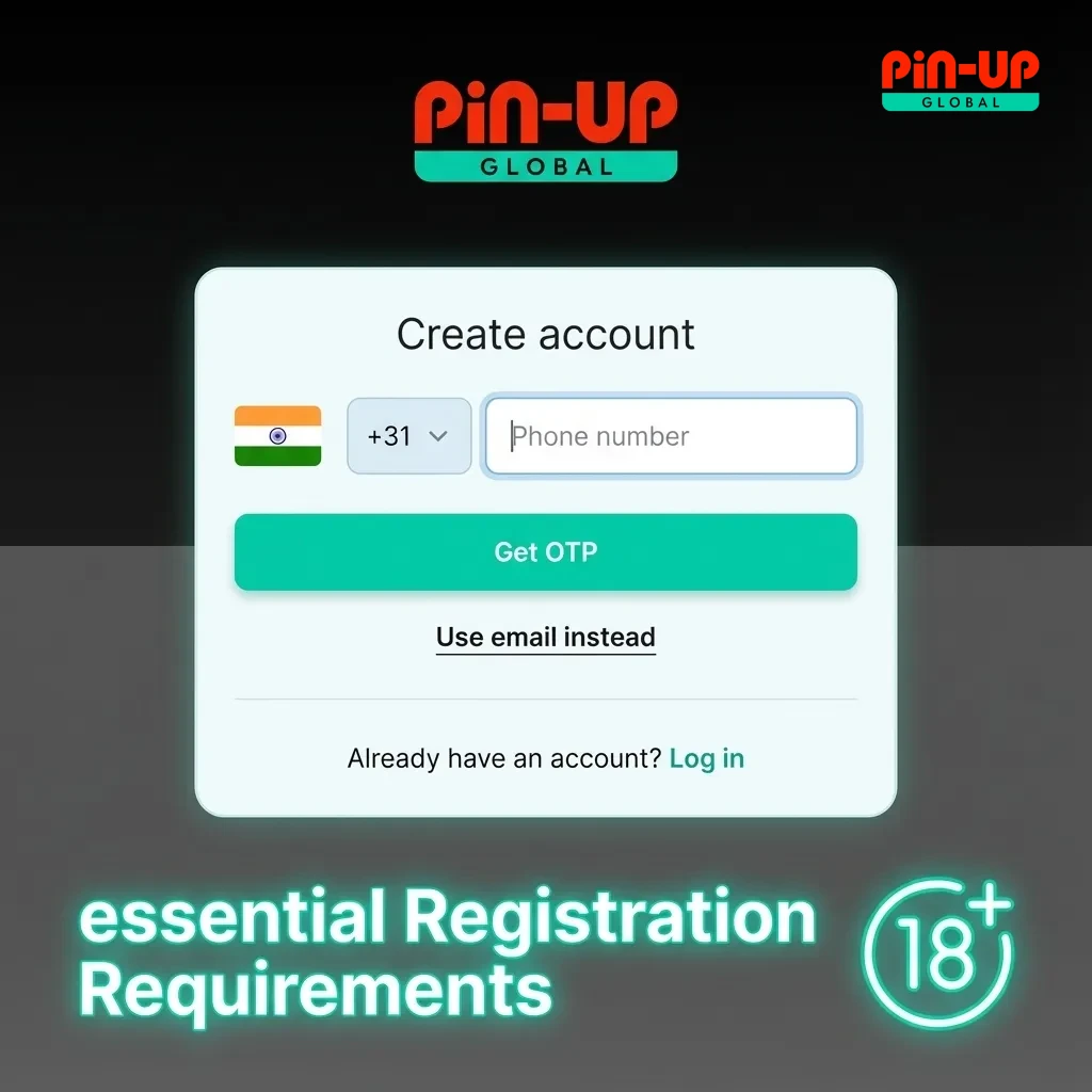 Registration requirements: 18+ age limit, one account rule, valid data, and country restrictions.