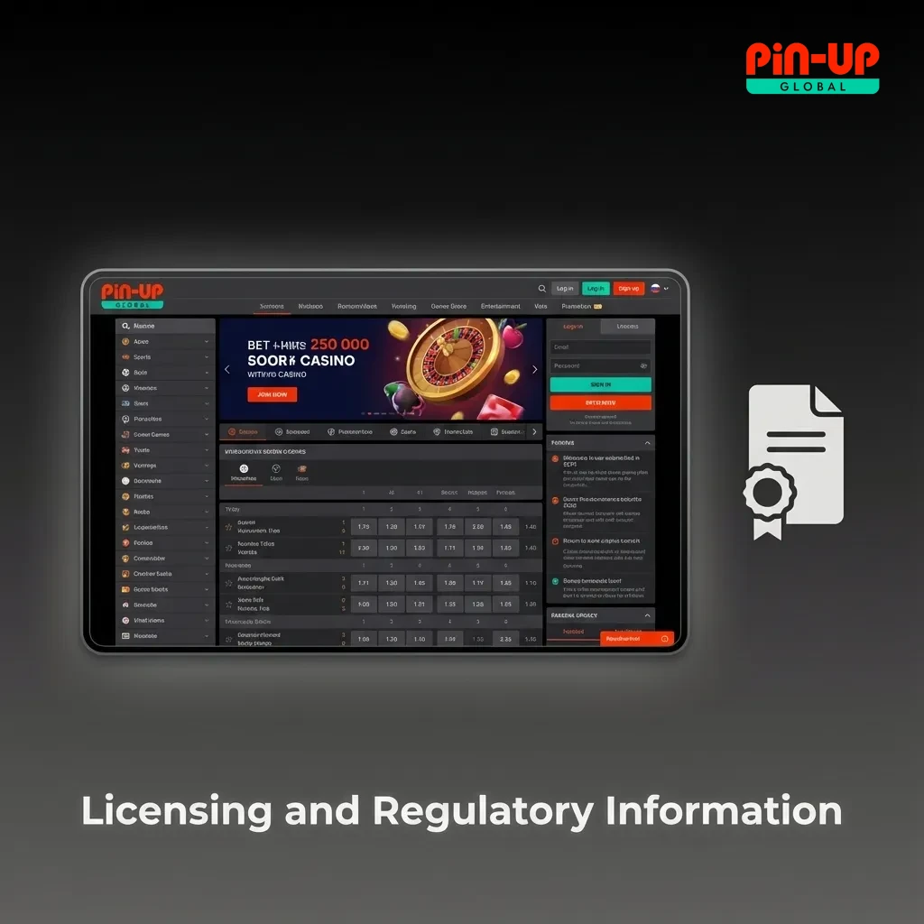 Pin-Up license 8048/JAZ2017-003 issued by Curaçao Gaming Control Board.