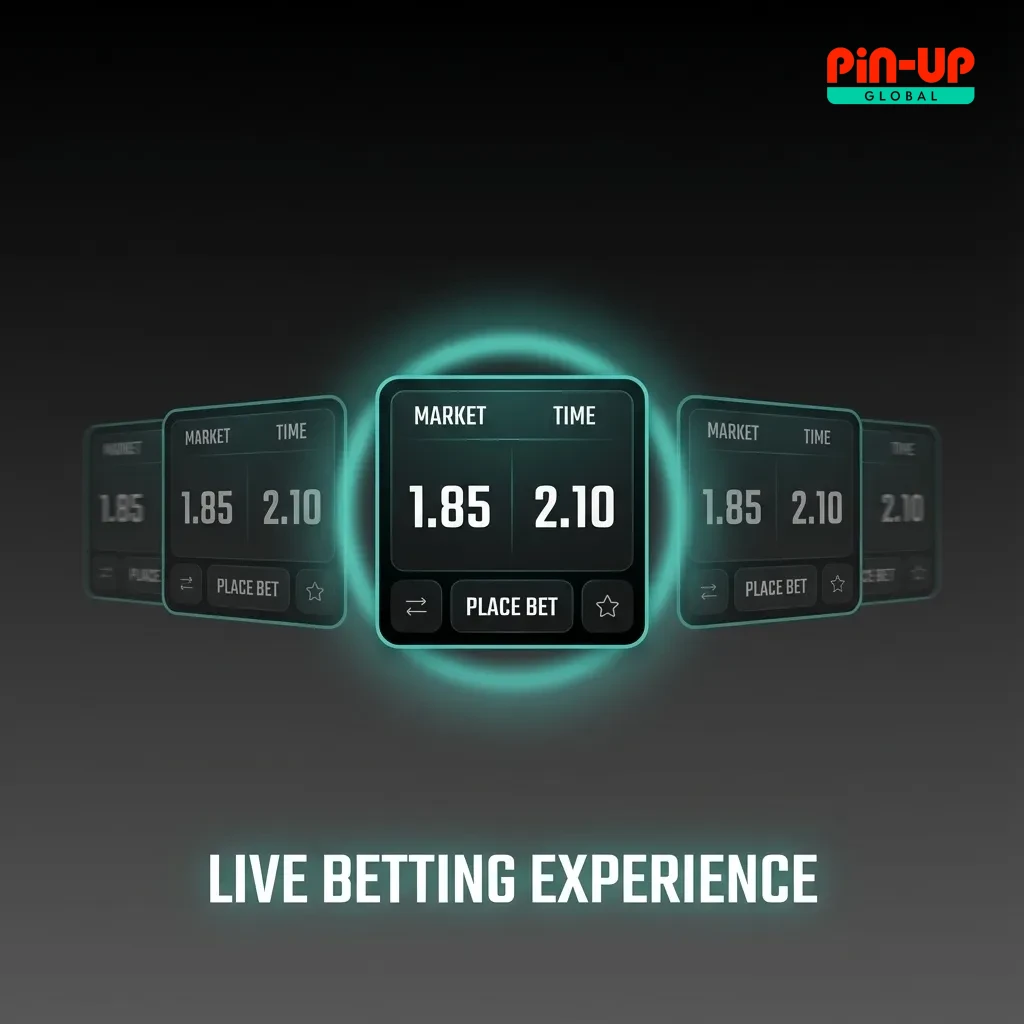 Live betting interface displaying real-time odds and in-game statistics.