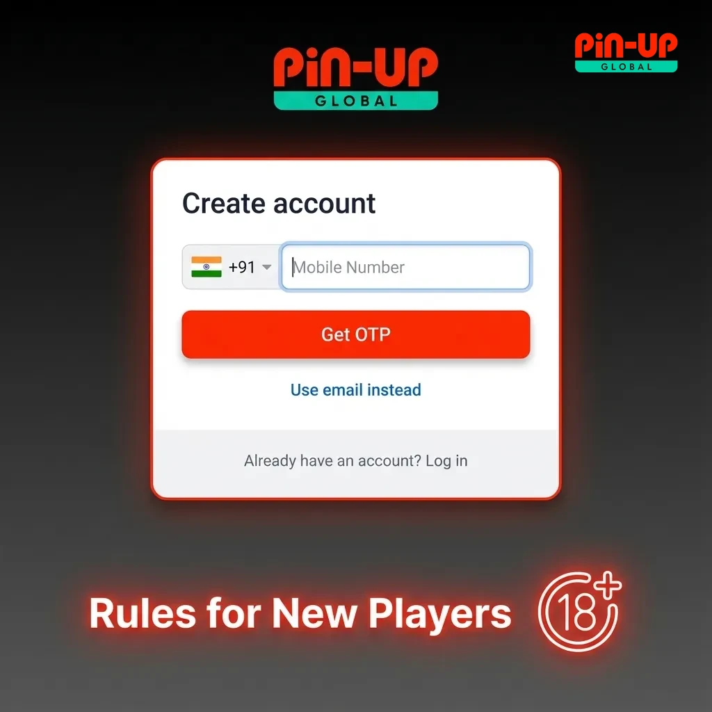 Rules for new players: 18+ age requirement, single account policy, accurate ID, and terms agreement.