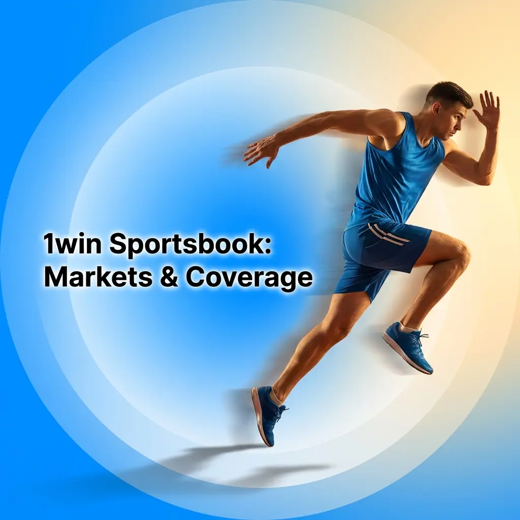 1win sportsbook interface showing 40+ sports markets including cricket, kabaddi and football with live betting options in INR