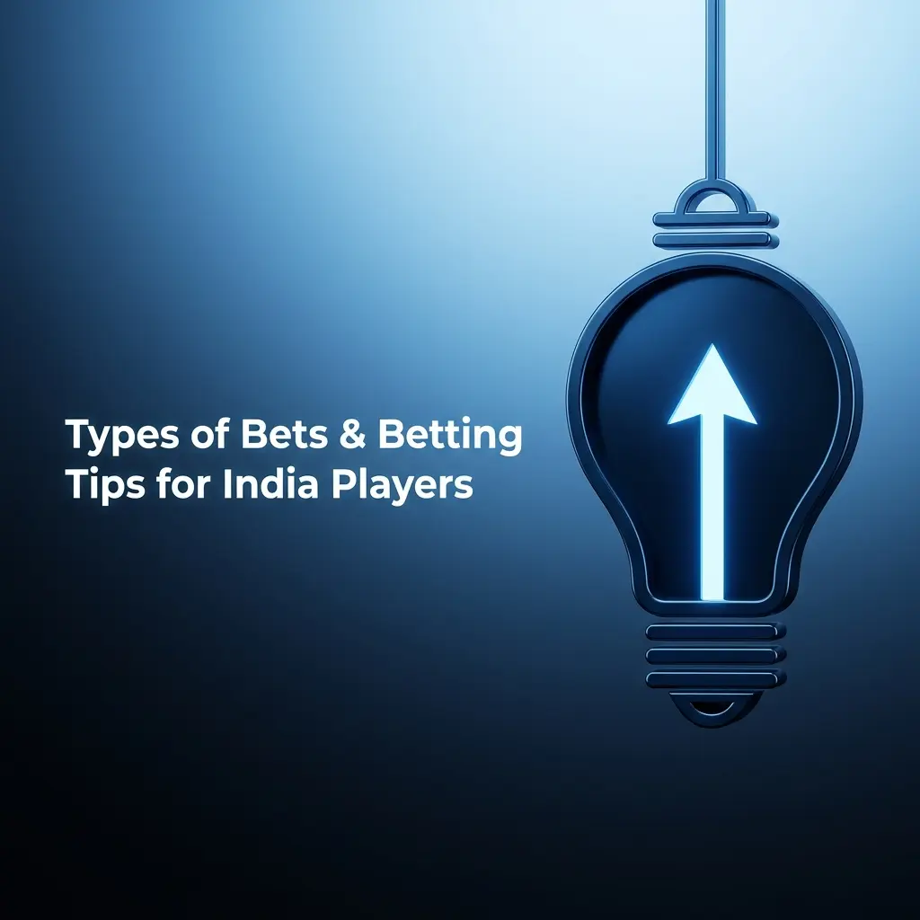 Cricket and football betting types including singles, accumulators, and system bets with tips for Indian players