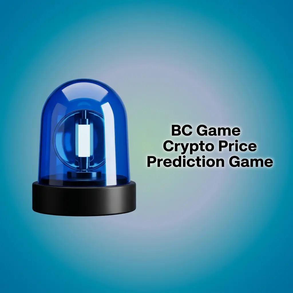 BC Game crypto price prediction game interface showing BTC, ETH, and BNB forecast options with 30s, 1m, and 5m modes