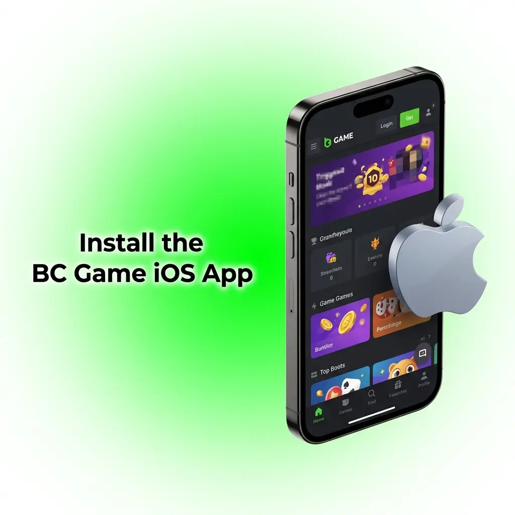 BC Game iOS app installation steps on iPhone using Safari Add to Home Screen feature