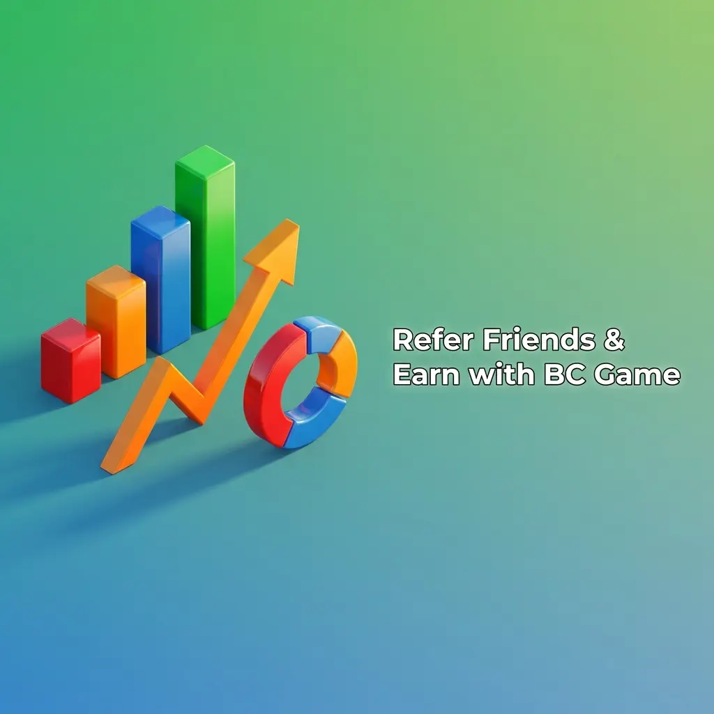 BC Game referral programme earn commissions in crypto USDT BTC ETH for every friend referred and wagering